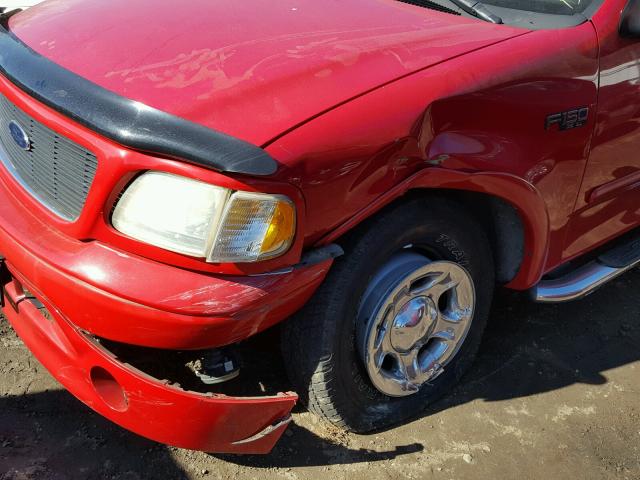 2FTRF17263CA52197 - 2003 FORD F150 RED photo 9