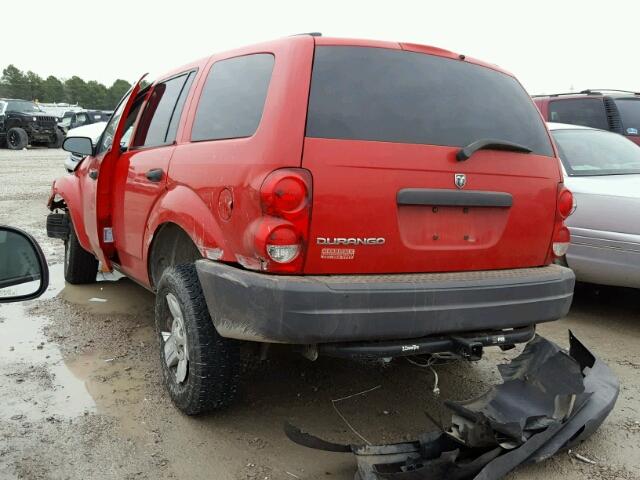 1D4HD38K24F193353 - 2004 DODGE DURANGO ST RED photo 3