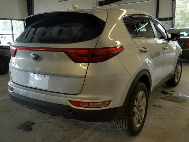 KNDPMCAC4J7349412 - 2018 KIA SPORTAGE L SILVER photo 4