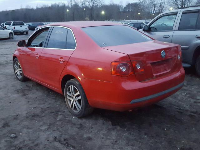 3VWRT71K66M634522 - 2006 VOLKSWAGEN JETTA TDI RED photo 3