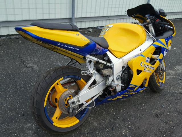 JS1GR7HA512106986 - 2001 SUZUKI GSX-R750 YELLOW photo 4