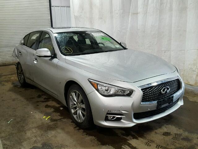 JN1BV7ARXEM688186 - 2014 INFINITI Q50 BASE SILVER photo 1