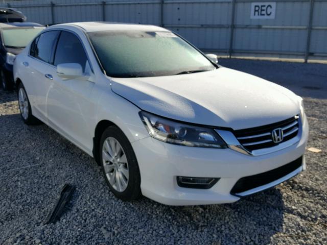 1HGCR3F89DA013090 - 2013 HONDA ACCORD EXL WHITE photo 1