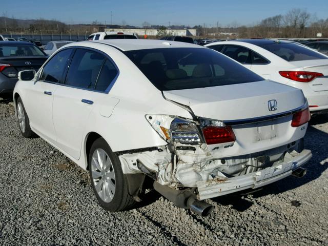 1HGCR3F89DA013090 - 2013 HONDA ACCORD EXL WHITE photo 3