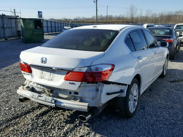 1HGCR3F89DA013090 - 2013 HONDA ACCORD EXL WHITE photo 4