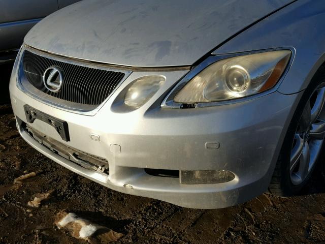 JTHBE96S970011658 - 2007 LEXUS GS 350 SILVER photo 9