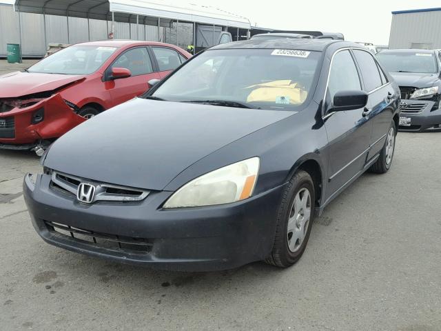 1HGCM56465A098883 - 2005 HONDA ACCORD LX BLACK photo 2