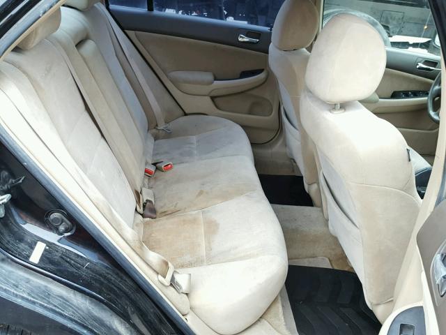 1HGCM56465A098883 - 2005 HONDA ACCORD LX BLACK photo 6