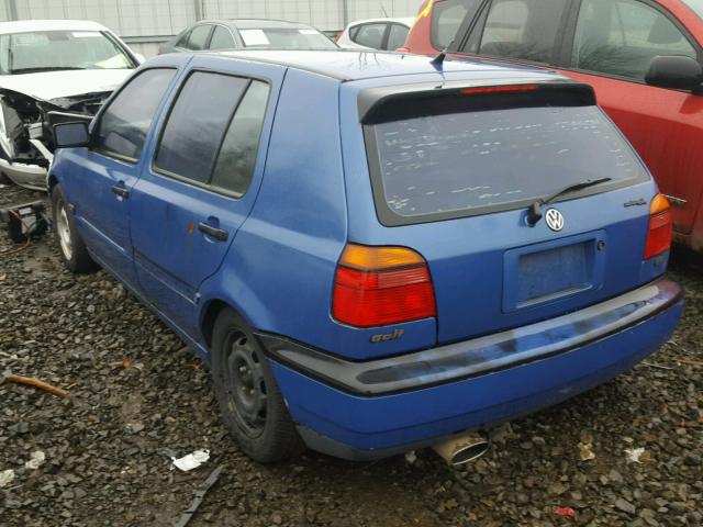 3VWFA81H9TM061954 - 1996 VOLKSWAGEN GOLF GL BLUE photo 3