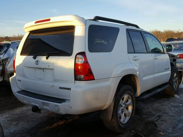 JTEBU14R778097099 - 2007 TOYOTA 4RUNNER SR WHITE photo 4