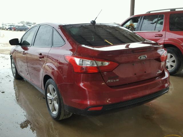 1FADP3F25DL263103 - 2013 FORD FOCUS SE RED photo 3