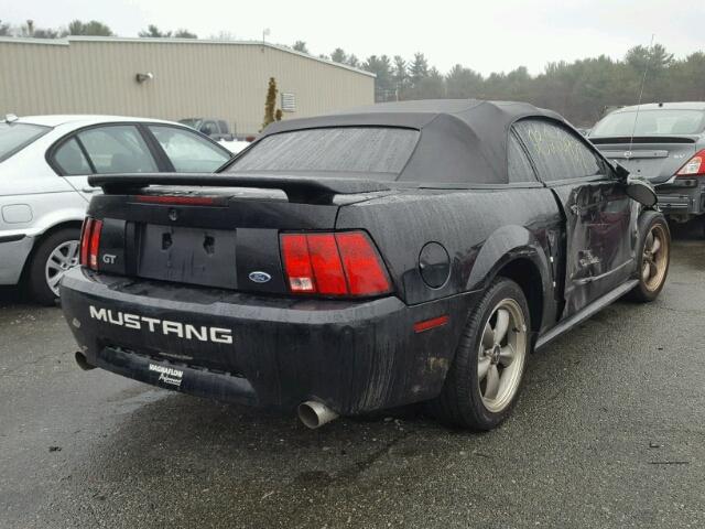 1FAFP45X74F123595 - 2004 FORD MUSTANG GT BLACK photo 4