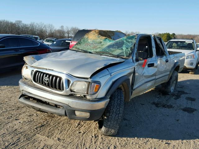 5TEGN92N43Z303171 - 2003 TOYOTA TACOMA DOU SILVER photo 2