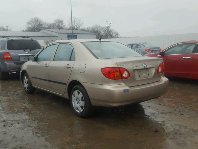 2T1BR32E04C252173 - 2004 TOYOTA COROLLA CE GOLD photo 3