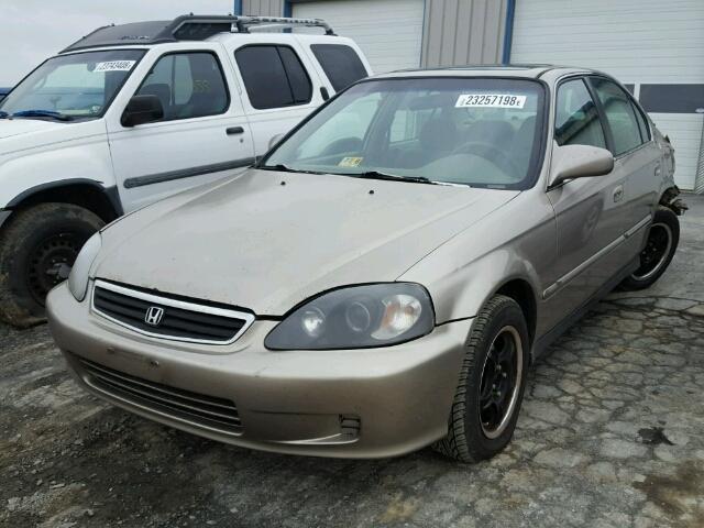 2HGEJ8548YH600187 - 2000 HONDA CIVIC EX TAN photo 2