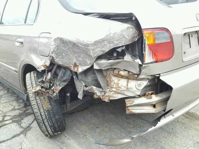 2HGEJ8548YH600187 - 2000 HONDA CIVIC EX TAN photo 9