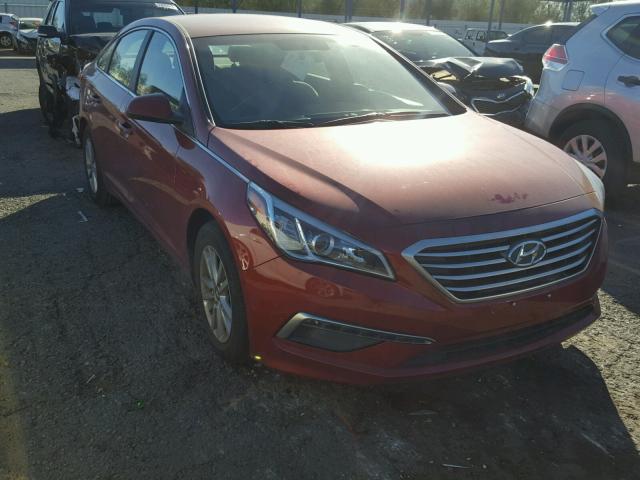 5NPE24AF3FH121255 - 2015 HYUNDAI SONATA SE RED photo 1