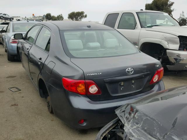 1NXBU4EE3AZ313915 - 2010 TOYOTA COROLLA BA BLACK photo 3