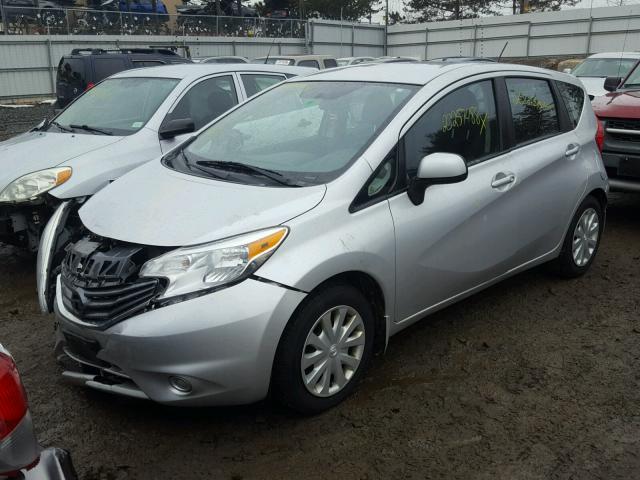 3N1CE2CP3EL428712 - 2014 NISSAN VERSA NOTE SILVER photo 2