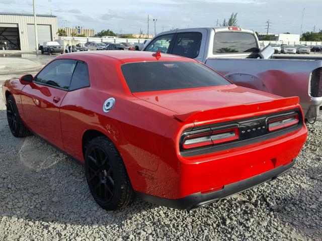 2C3CDZBT8FH924496 - 2015 DODGE CHALLENGER RED photo 3