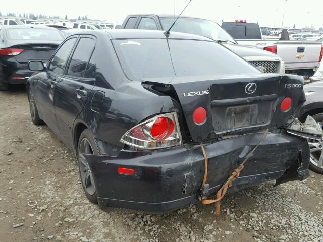 JTHBD182010023643 - 2001 LEXUS IS 300 BLACK photo 3