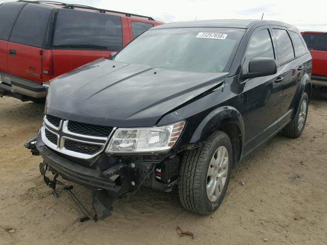 3C4PDCAB6ET258926 - 2014 DODGE JOURNEY SE BLACK photo 2