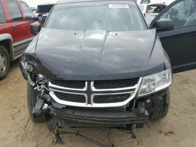 3C4PDCAB6ET258926 - 2014 DODGE JOURNEY SE BLACK photo 7