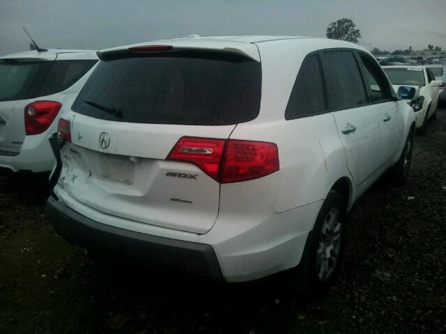 2HNYD28357H508174 - 2007 ACURA MDX TECHNO WHITE photo 4