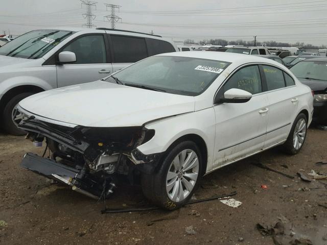 WVWNN7AN5CE542518 - 2012 VOLKSWAGEN CC SPORT WHITE photo 2