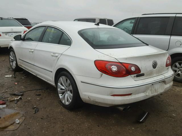 WVWNN7AN5CE542518 - 2012 VOLKSWAGEN CC SPORT WHITE photo 3