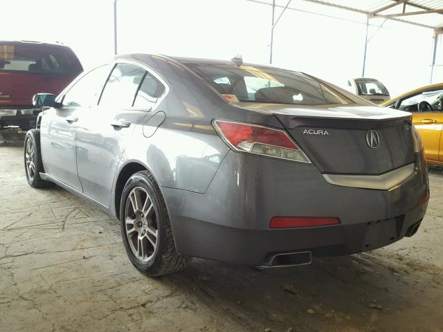 19UUA86509A012612 - 2009 ACURA TL GRAY photo 3