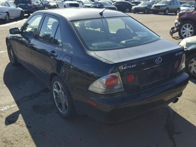 JTHBD182710004295 - 2001 LEXUS IS 300 BLACK photo 3