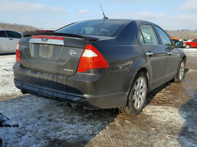 3FAHP0JG8CR432422 - 2012 FORD FUSION SEL BLACK photo 4