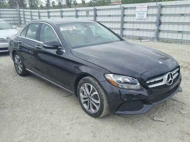 55SWF4JB9HU230535 - 2017 MERCEDES-BENZ C 300 BLACK photo 1