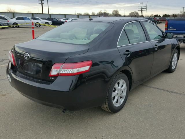 4T4BF3EK4BR177747 - 2011 TOYOTA CAMRY BASE BLACK photo 4