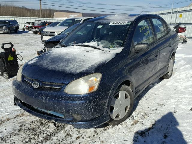 JTDBT123X35041420 - 2003 TOYOTA ECHO BLUE photo 2