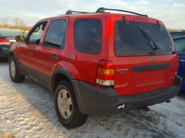 1FMYU04142KB37794 - 2002 FORD ESCAPE XLT RED photo 3