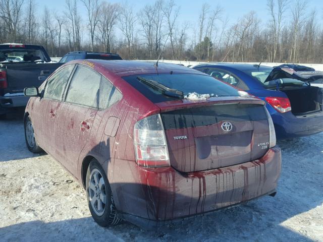 JTDKB22UX40047475 - 2004 TOYOTA PRIUS RED photo 3