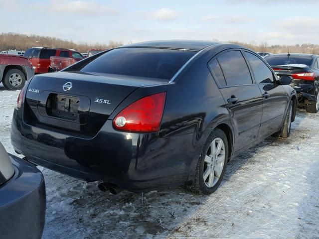 1N4BA41E14C858742 - 2004 NISSAN MAXIMA SE BLACK photo 4