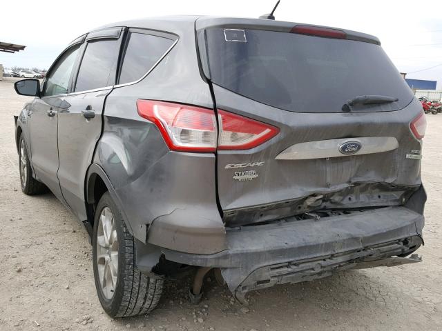 1FMCU0HX3DUB99431 - 2013 FORD ESCAPE SEL GRAY photo 3