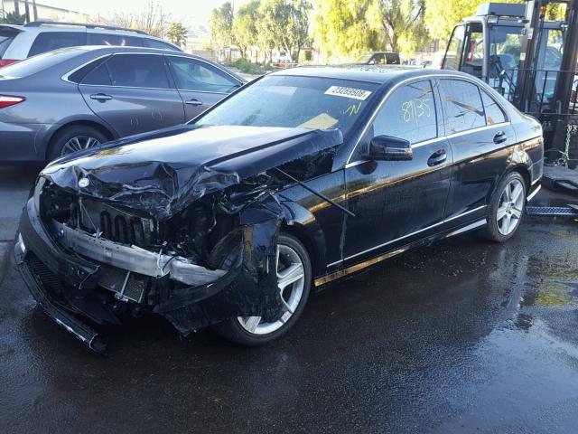 WDDGF5EB8BA514976 - 2011 MERCEDES-BENZ C 300 BLACK photo 2