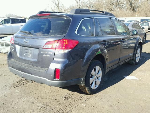 4S4BRBCC4B3349157 - 2011 SUBARU OUTBACK 2. GRAY photo 4