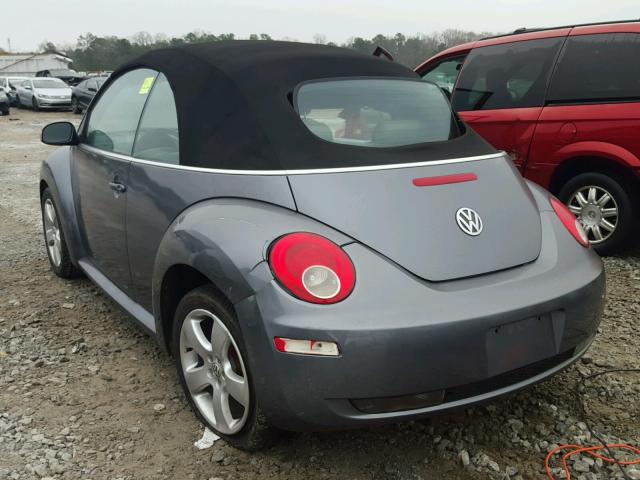 3VWSF31Y46M306764 - 2006 VOLKSWAGEN NEW BEETLE GRAY photo 3