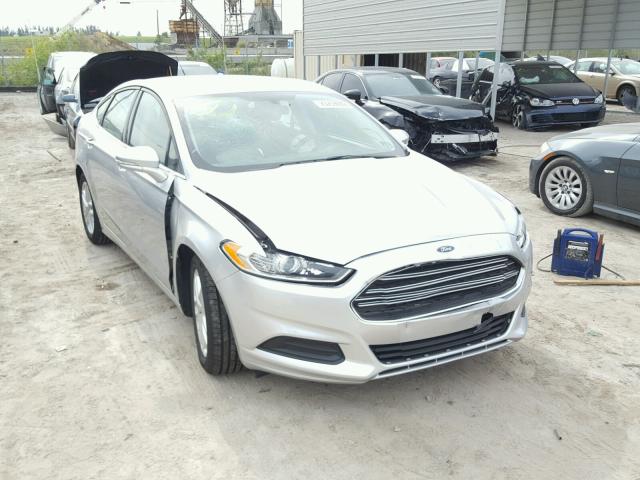 3FA6P0H74GR121427 - 2016 FORD FUSION SE SILVER photo 1