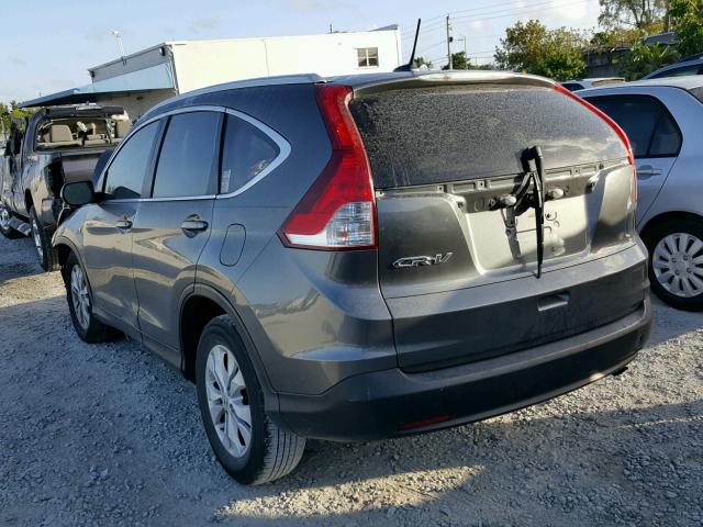 5J6RM3H78DL005041 - 2013 HONDA CR-V EXL GRAY photo 3