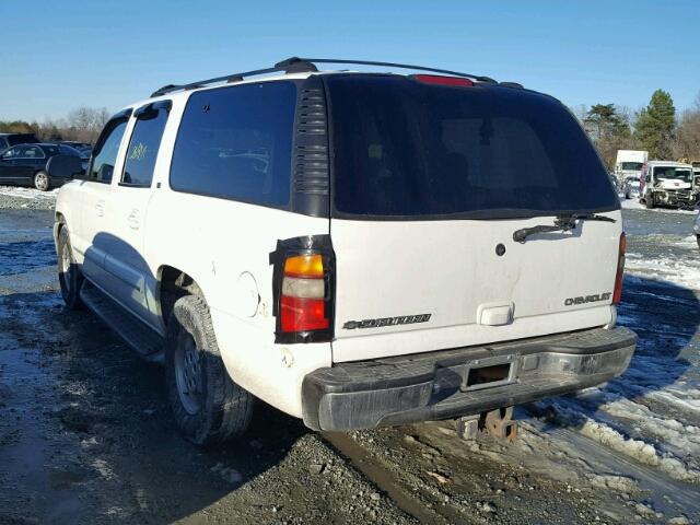 3GNFK16T81G170946 - 2001 CHEVROLET SUBURBAN K WHITE photo 3