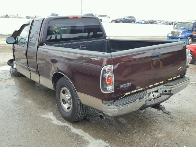 1FTRX17W7YNA85078 - 2000 FORD F150 MAROON photo 3