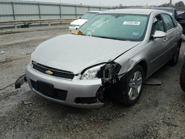 2G1WC583X81213074 - 2008 CHEVROLET IMPALA LT SILVER photo 2