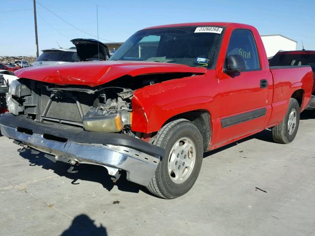 1GCEC14X73Z244898 - 2003 CHEVROLET SILVERADO RED photo 2