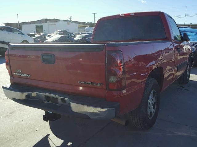 1GCEC14X73Z244898 - 2003 CHEVROLET SILVERADO RED photo 4